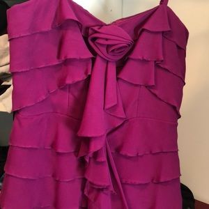 Fuchsia spaghetti strap minidress size 8